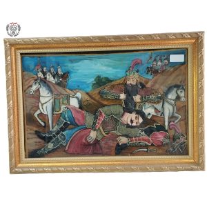 تابلو نقاشی پشت شیشه رستم و سهراب