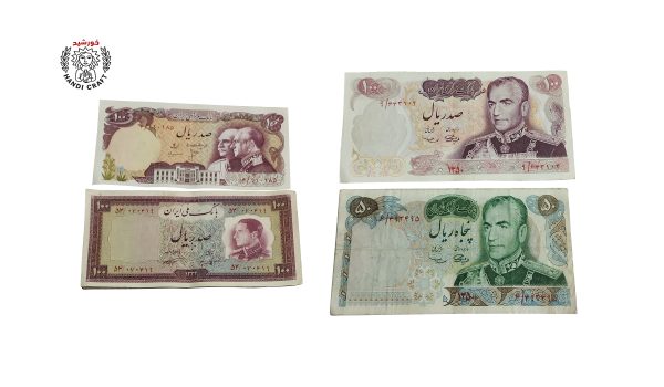 مجموعه‌ای ارزشمند شامل ۴۲ عدد اسکناس
