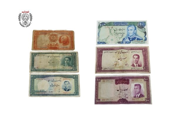 مجموعه‌ای ارزشمند شامل ۴۲ عدد اسکناس