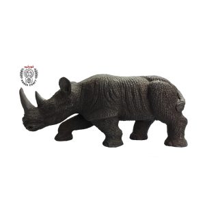 مجسمه چوبی کرگدن